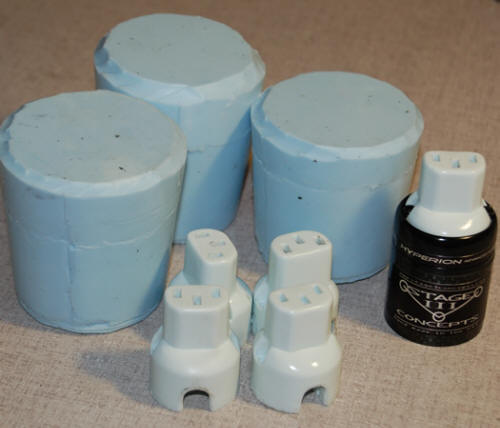 silicone molds for the IEC connectors