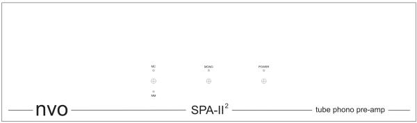New Valve Order SPA One Phono Preamplifier
